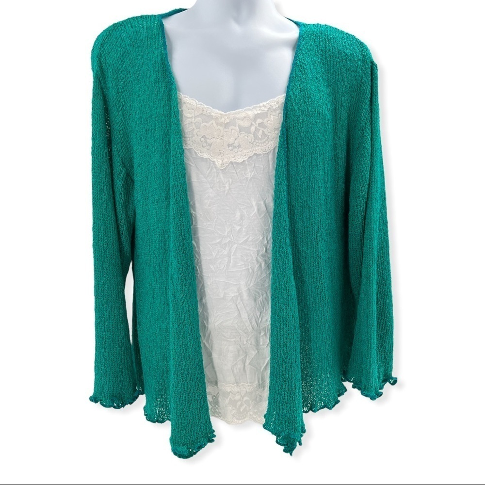 Kaktus Jade Open Stretch Cardigan Size XXL